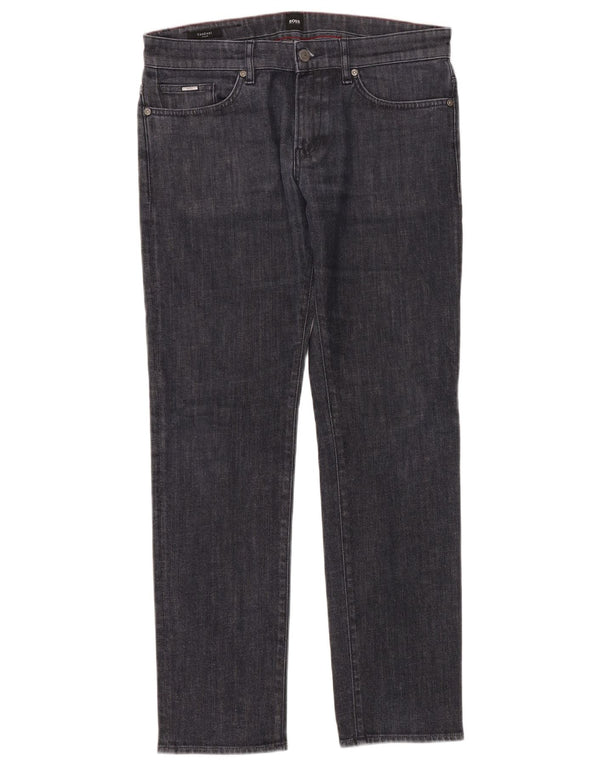 HUGO BOSS Mens Candiani Slim Jeans W32 L32 Navy Blue Cotton