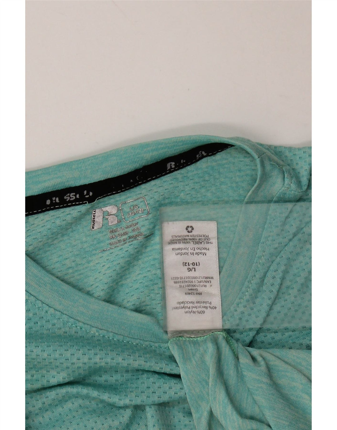 Футболка Dri-Power для мальчиков RUSSELL ATHLETIC, топ 10–11 лет, большой бирюзовый цвет