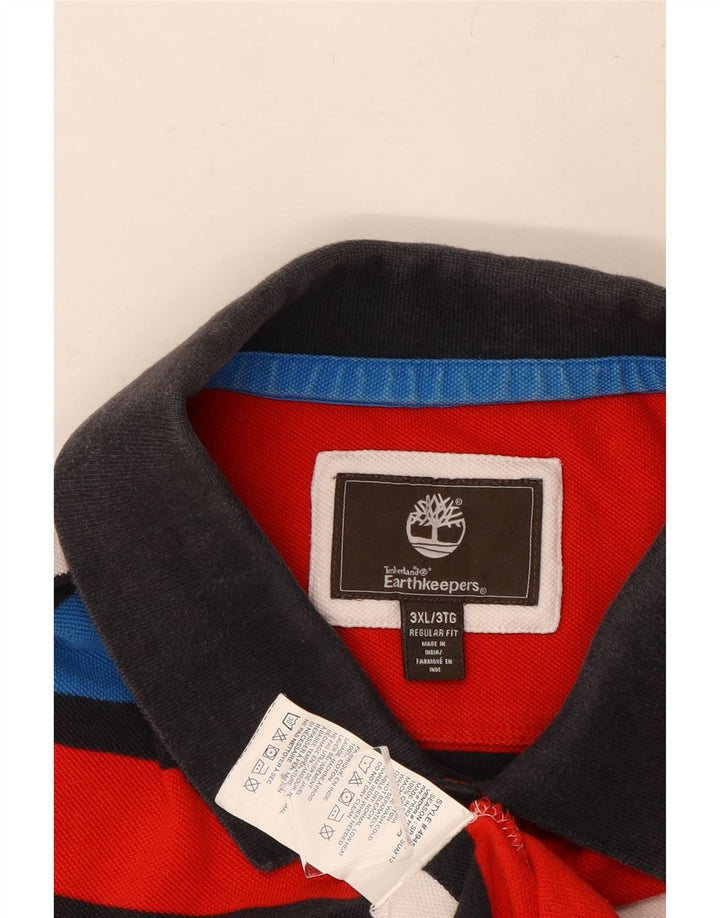 Мужская рубашка-поло стандартного кроя TIMBERLAND 3XL в разноцветную полоску