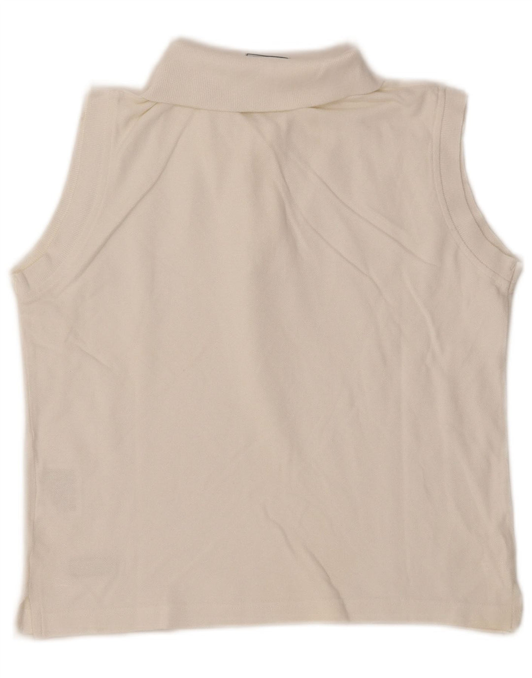 Женская укороченная рубашка поло без рукавов CHAMPION UK 16, большой размер, белый хлопок