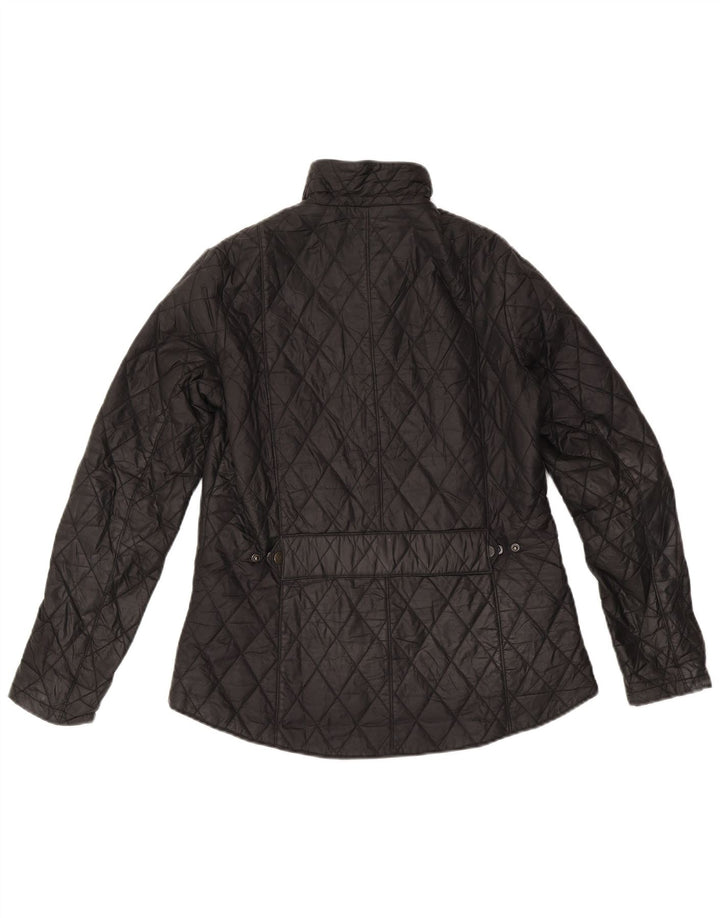 Женская стеганая куртка Barbour UK 12 средний черный полиамид