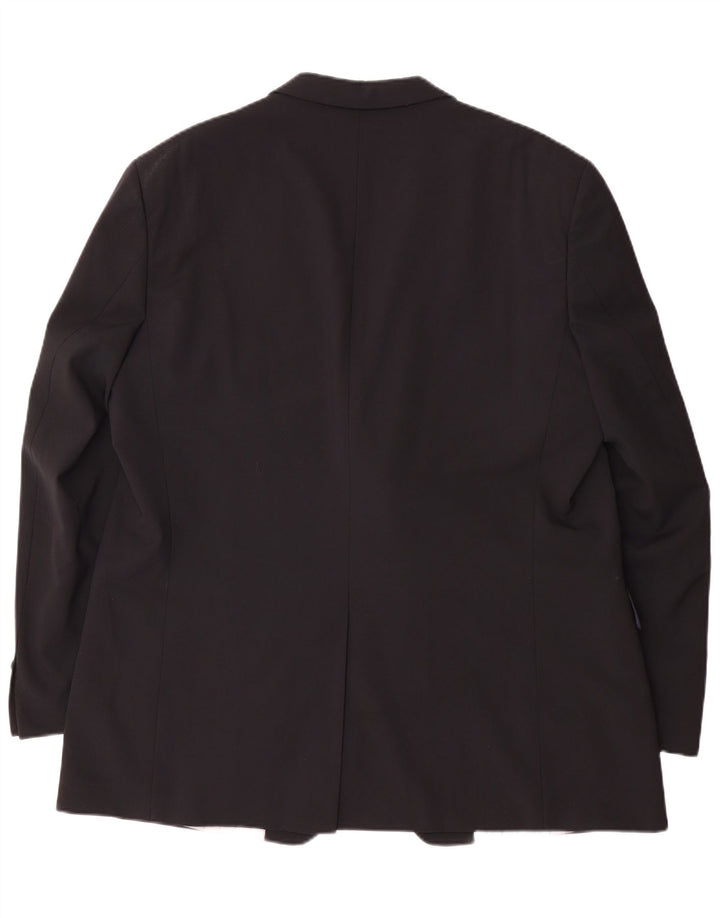 Мужской пиджак DOUGLAS с 2 пуговицами, Великобритания 46, 3XL, черный полиэстер