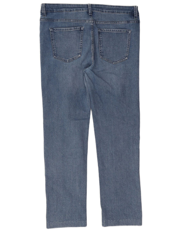 Женские прямые джинсы Marks & Spencer UK 14, большие, W32 L27, синие, хлопок