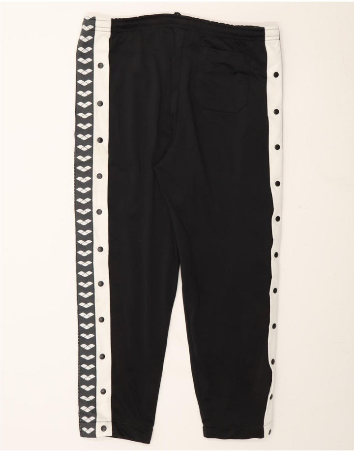 ARENA Mens Graphic Tracksuit Trousers Large Black Polyester Vintage Arena and Second-Hand Arena from Messina Hembry 