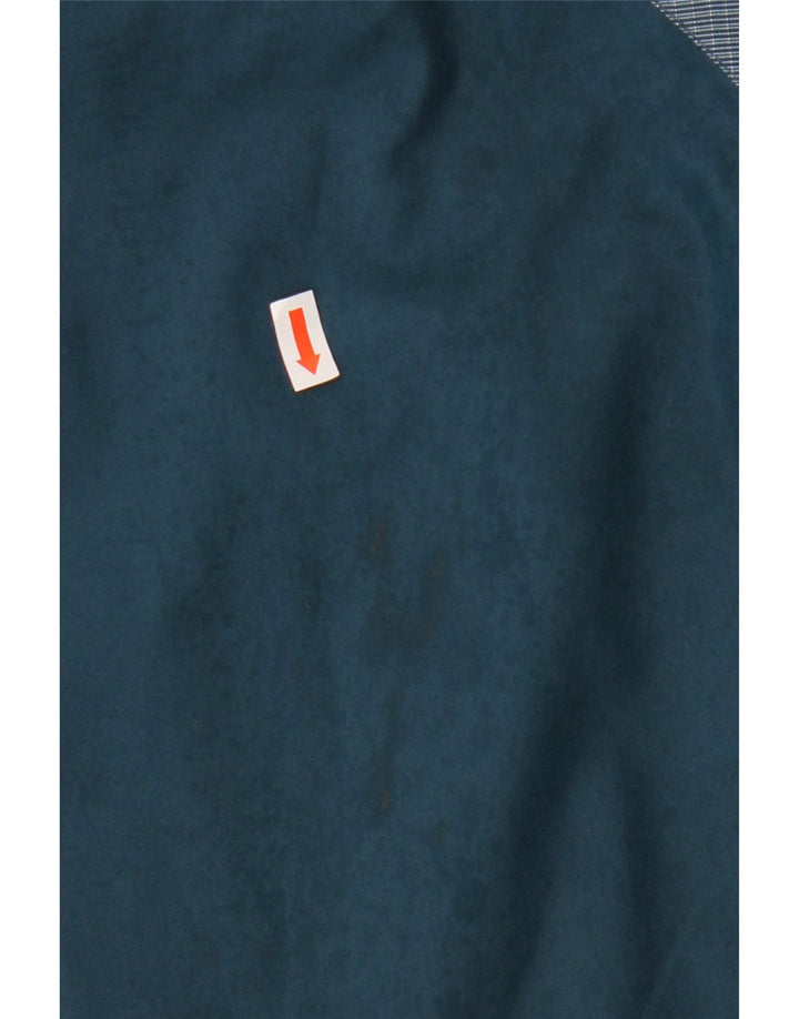 Мужская ветровка на молнии C&A UK 44 2XL синяя зимняя из полиэстера с цветными блоками