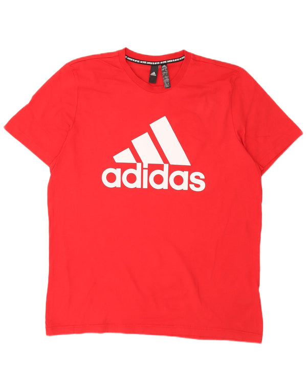 Adidas Мужская футболка с рисунком Top XL Красный Хлопок