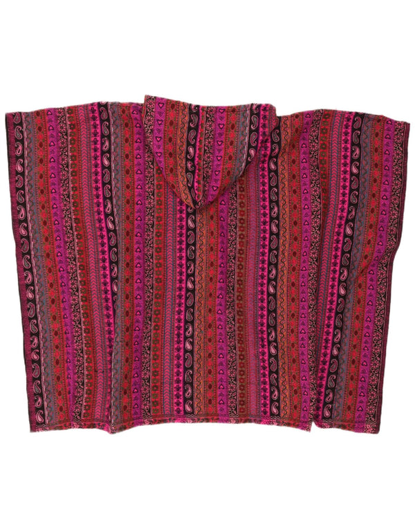 Винтажный женский свободный кардиган с капюшоном, свитер одного размера, разноцветный