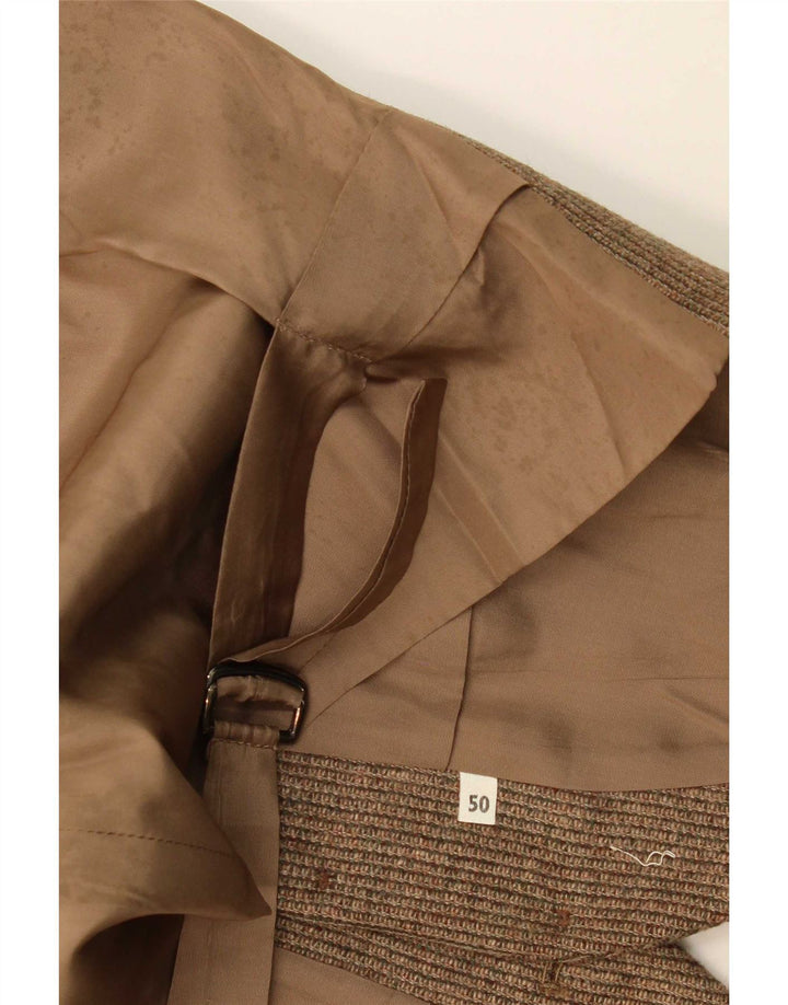 Винтажный мужской жилет IT 50 Medium Brown