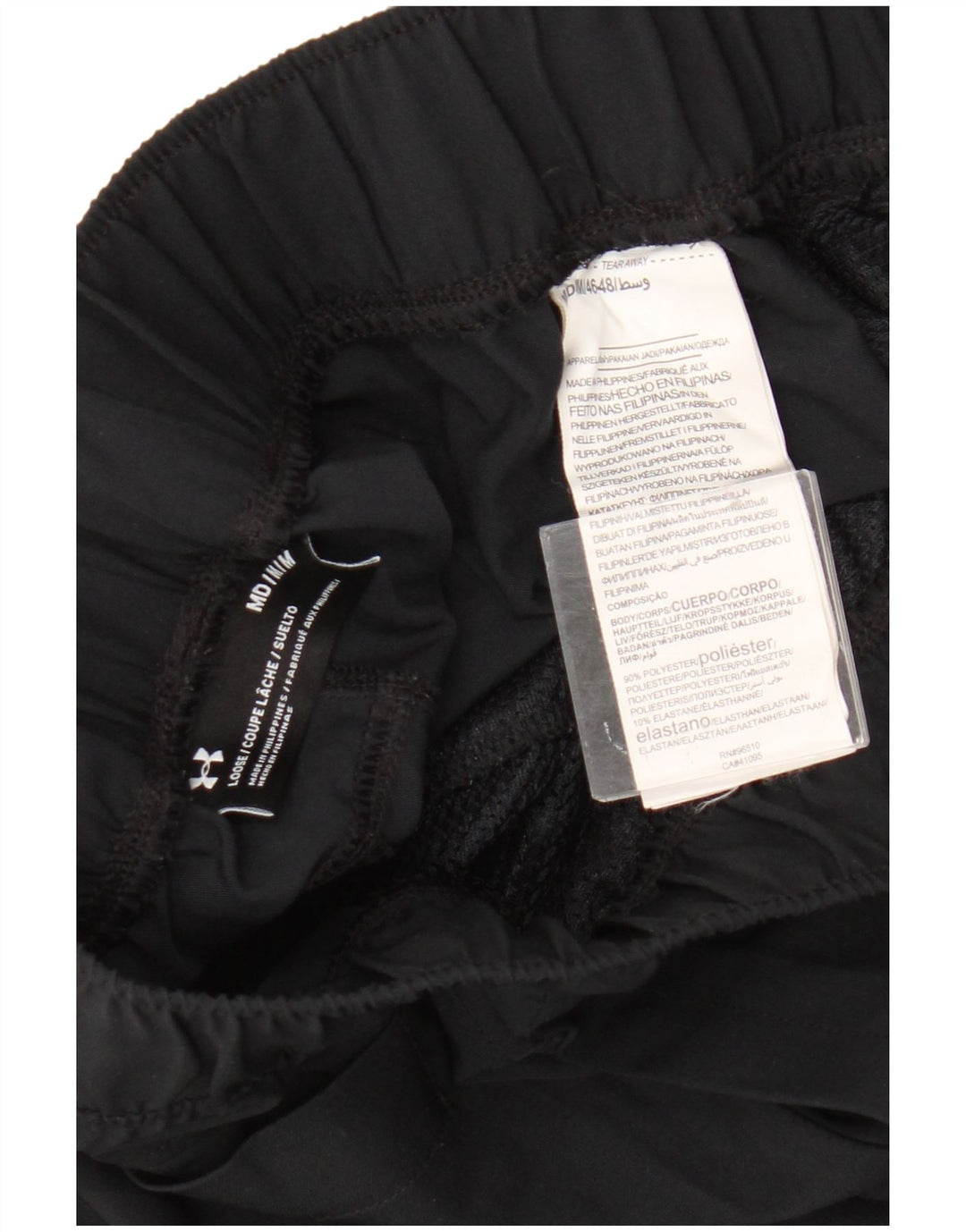 Мужские повседневные брюки для бега Under Armour, средние W30 L30, черный полиэстер