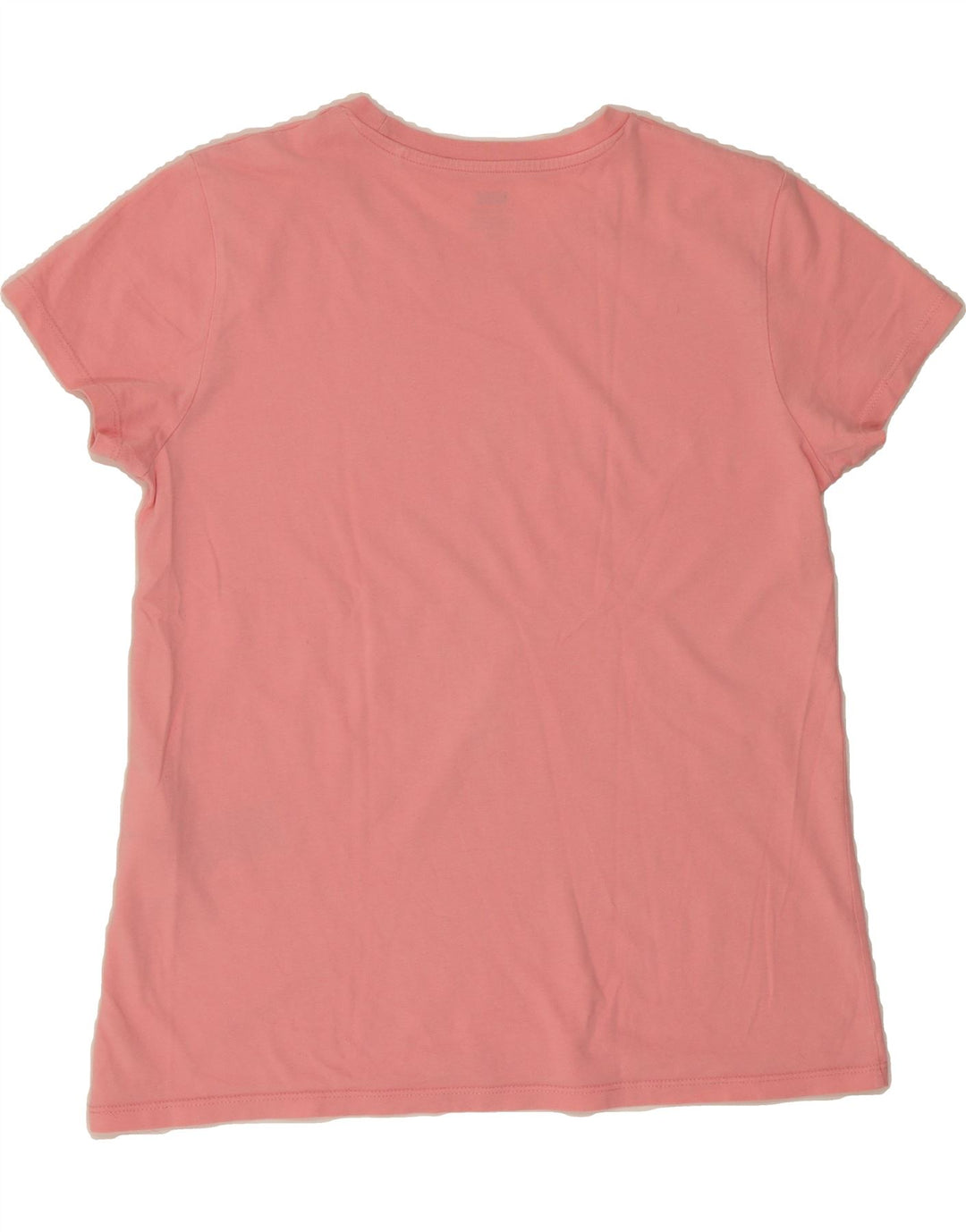 LEVI'S Womens Graphic T-Shirt Top UK 14 Medium Pink Cotton Vintage Levi's and Second-Hand Levi's from Messina Hembry 