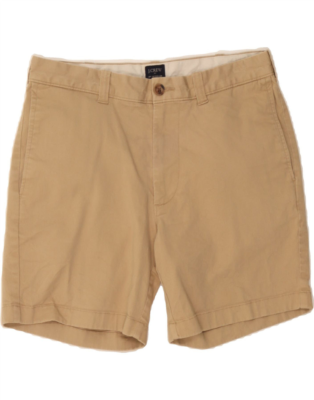 J. CREW Womens Chino Shorts W31 Medium Beige Cotton Vintage J. Crew and Second-Hand J. Crew from Messina Hembry 