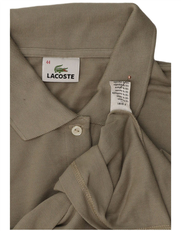 Женская рубашка-поло LACOSTE, размер 44, большая, серая, хлопок