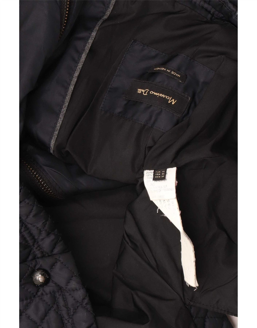 Женский стеганый жилет Massimo Dutti UK 18 XL, черный полиэстер