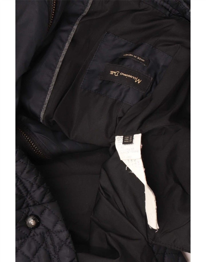 Женский стеганый жилет Massimo Dutti UK 18 XL, черный полиэстер