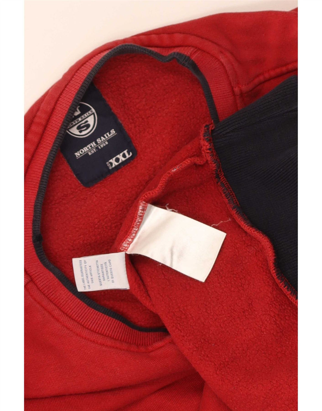 Мужской свитшот North Sails 2XL, красный хлопок