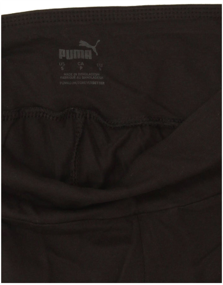 Женские леггинсы с рисунком Puma UK 10, маленькие черные хлопковые