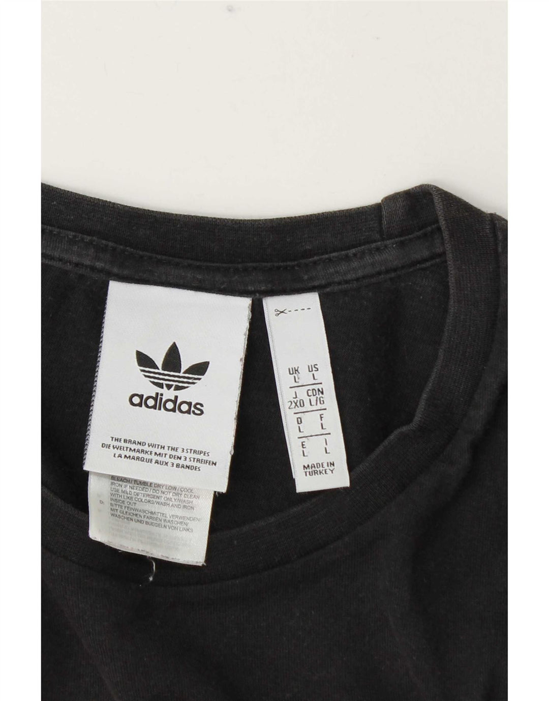 Мужская футболка с рисунком Adidas, большой серый хлопок