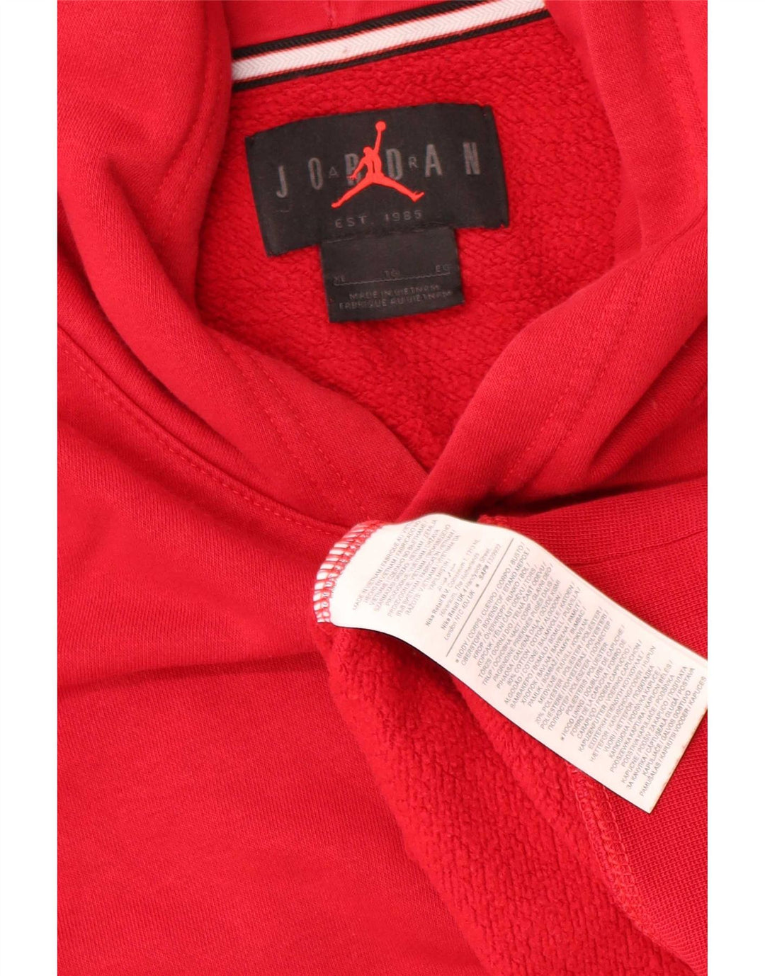 Мужской джемпер с капюшоном Jordan XL, красный хлопок