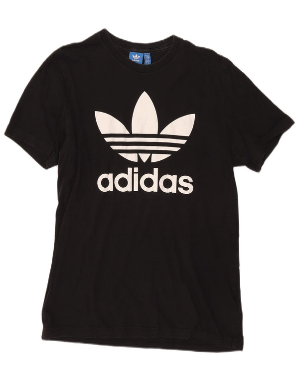 Мужская футболка с рисунком Adidas Top Medium Black Cotton