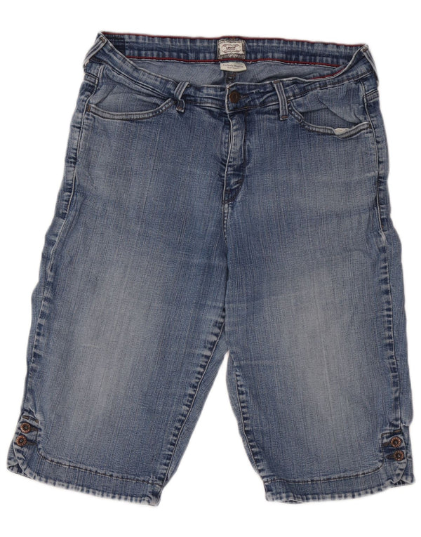 Женские джинсовые шорты-бермуды Levi's 512 W34, большие синие