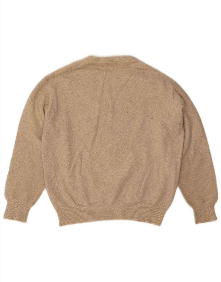 Женский джемпер с круглым вырезом Benetton, средний бежевый