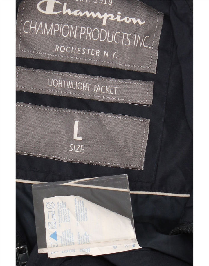 Мужская куртка CHAMPION UK 40, большая, темно-синяя, полиэстер