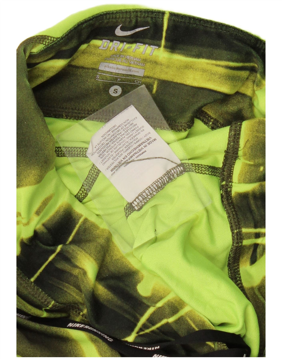 Женские спортивные брюки Nike Dri Fit UK 8, маленькие зеленые клетчатые брюки из полиэстера
