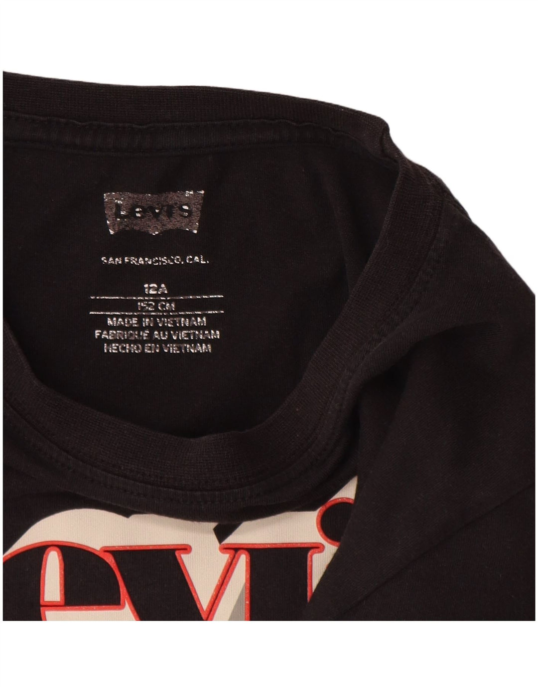 Футболка с рисунком LEVI'S для мальчиков, топ 11–12 лет, темно-синяя