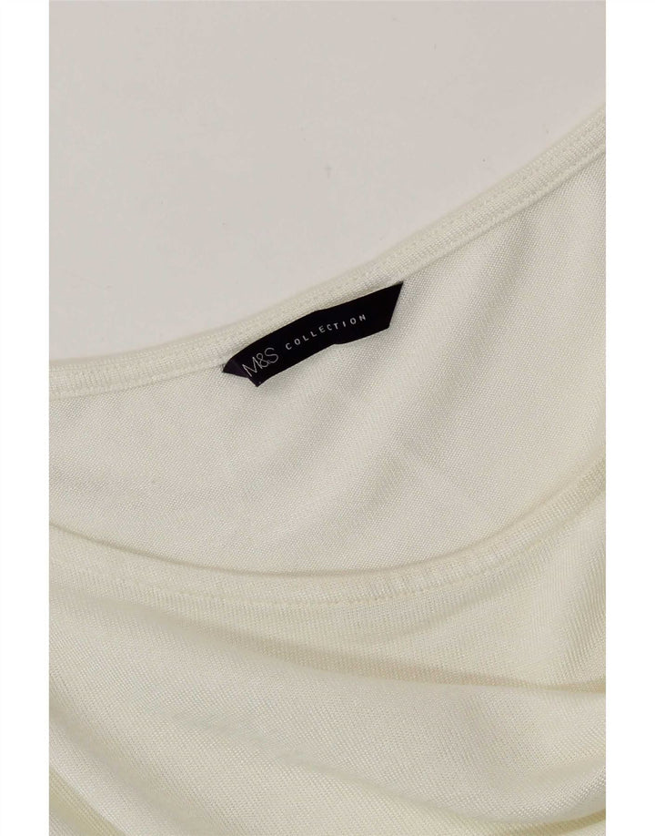 Женский топ с рукавом 3/4 Marks & Spencer UK 18 XL Off White