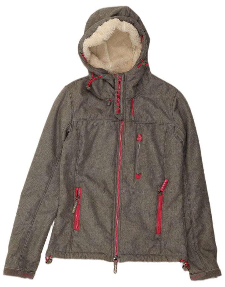 SUPERDRY Женская ветровка с рисунком The Windtrekker UK 6 XS Серая