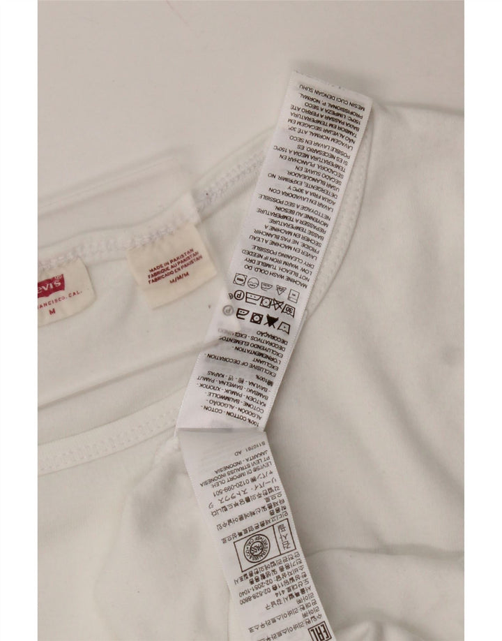 Женская футболка LEVI'S Top UK 12 Medium White Cotton