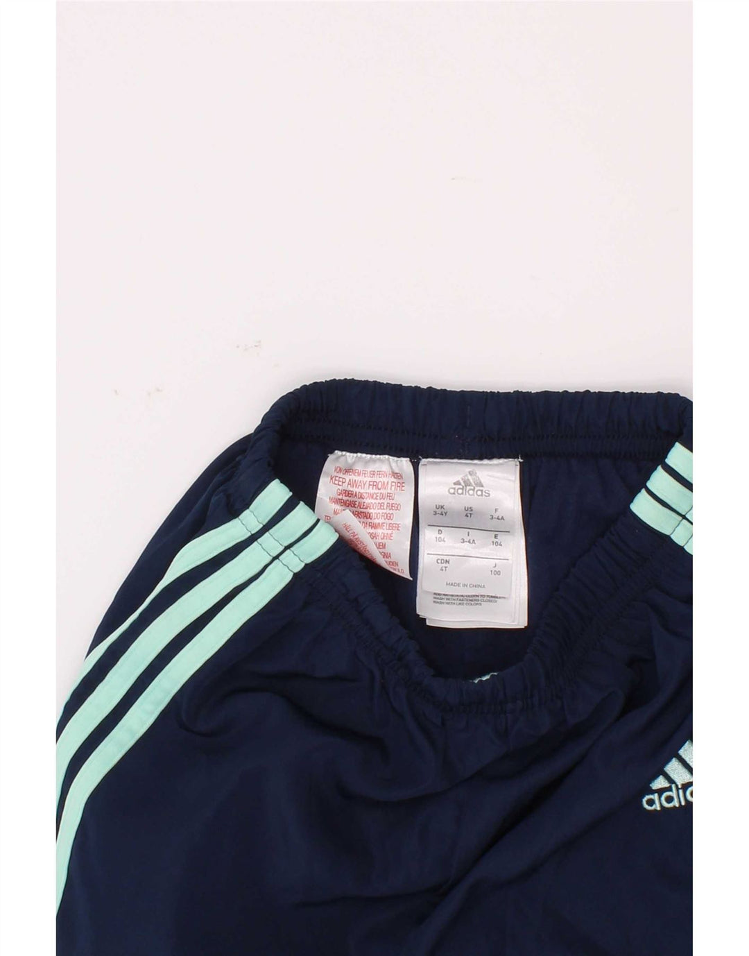 Спортивный костюм Adidas для мальчиков Брюки-джоггеры 3-4 года Темно-синий полиэстер