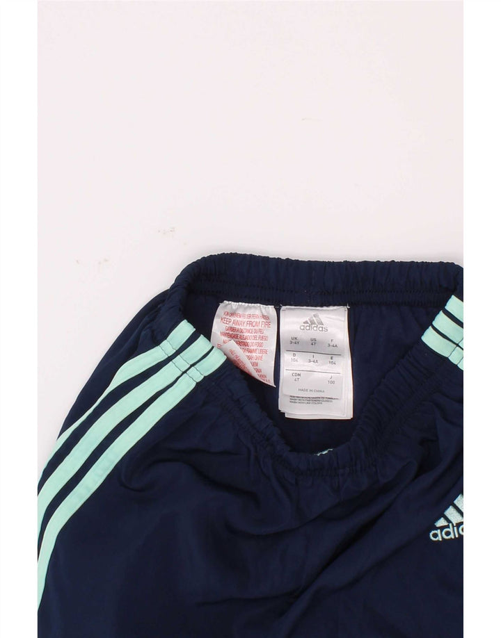 Спортивный костюм Adidas для мальчиков Брюки-джоггеры 3-4 года Темно-синий полиэстер