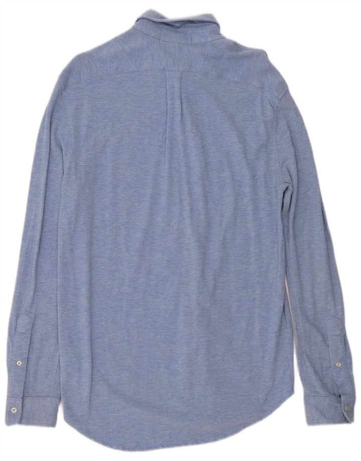Мужская рубашка Ralph Lauren, маленькая синяя, хлопок