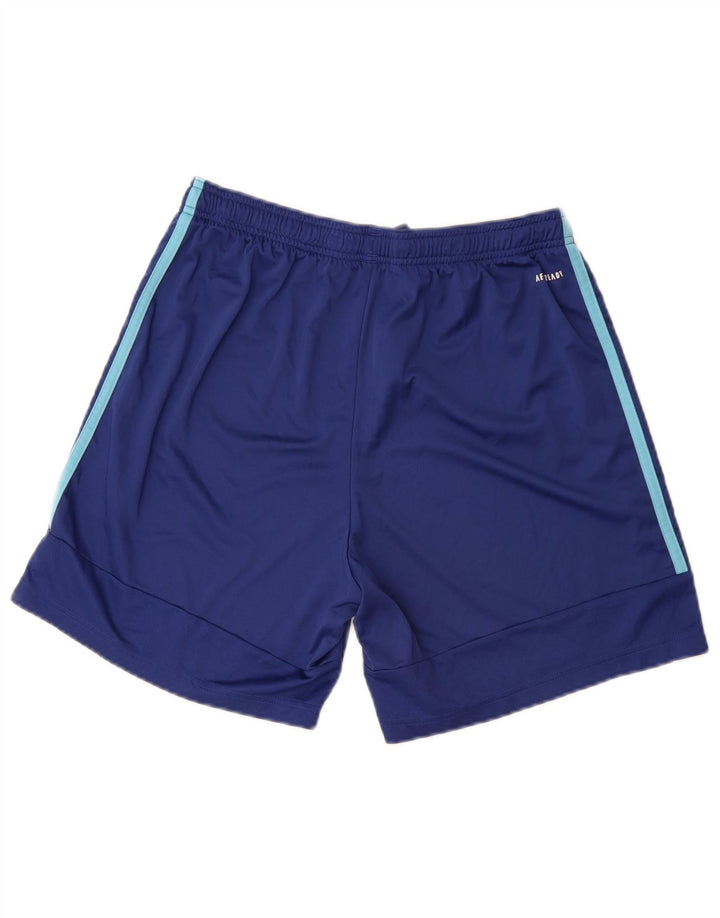 Мужские спортивные шорты Adidas Aeroready среднего размера, темно-синие, полиэстер