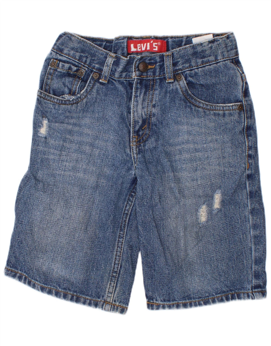 Джинсовые шорты Levi's для мальчиков 6-7 лет W24 Blue Ramie