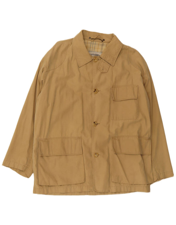 BELFE & BELFE Мужская куртка IT 50, большая, бежевый, хлопок