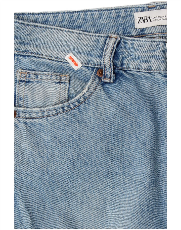 Женские расклешенные джинсы карго ZARA EU 36 XS W26 L32, синий хлопок