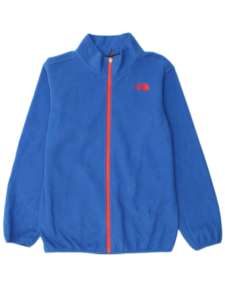 THE NORTH FACE Womens Fleece Jacket UK 12 Medium Blue Polyester