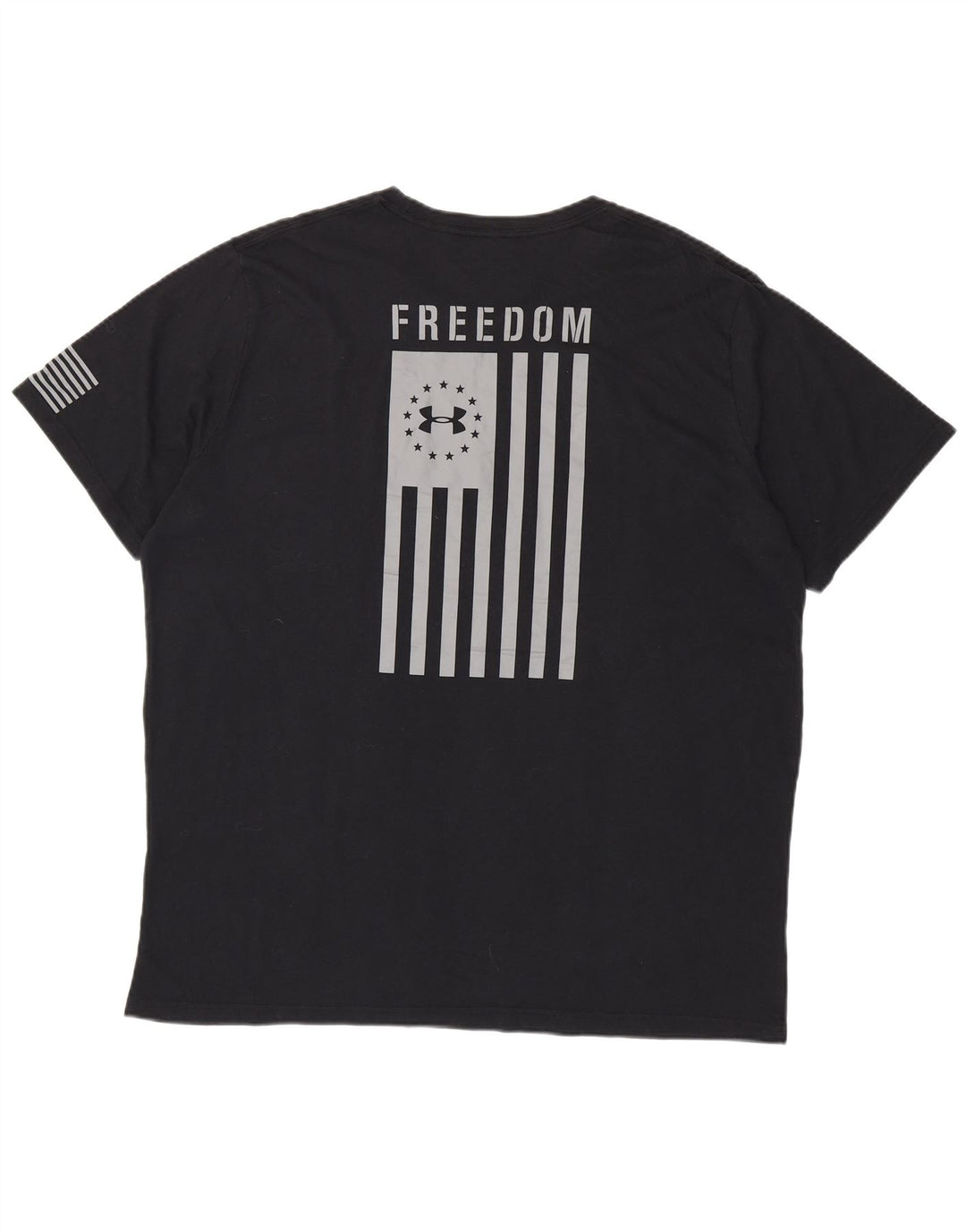 Мужская футболка с рисунком Under Armour Heat Gear, топ 3XL, черная