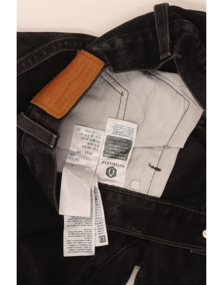 Женские прямые джинсы Levi's 501 W26 L32, черный хлопок