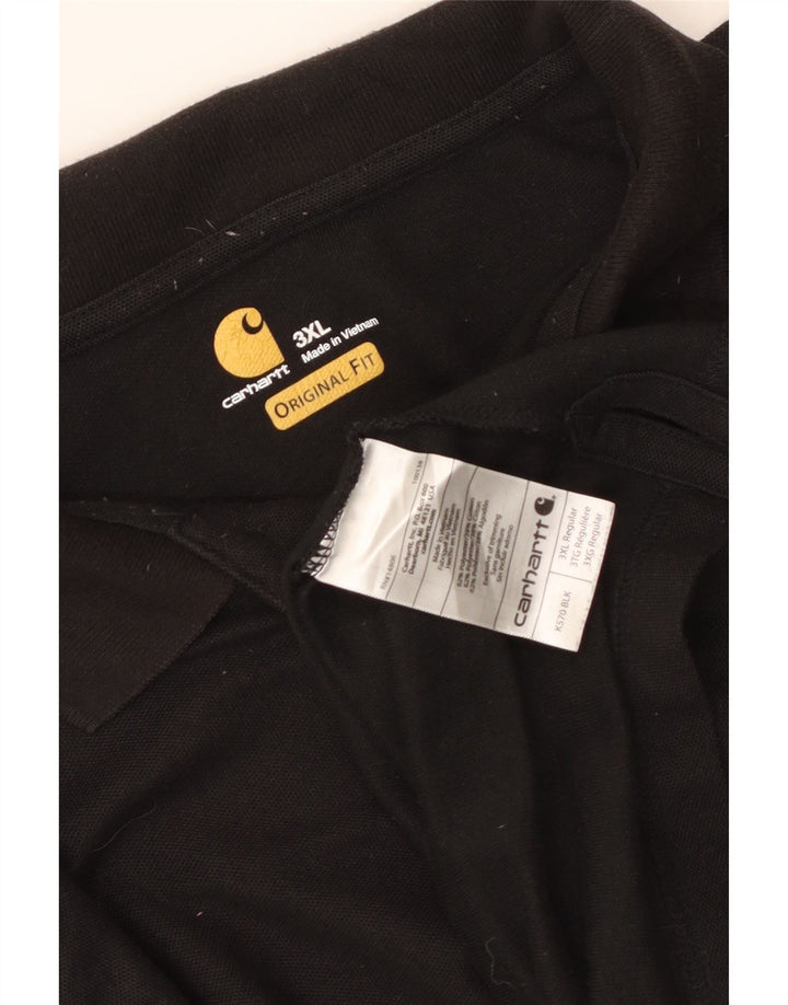 Мужская рубашка поло CARHARTT Original Fit 3XL, черный полиэстер
