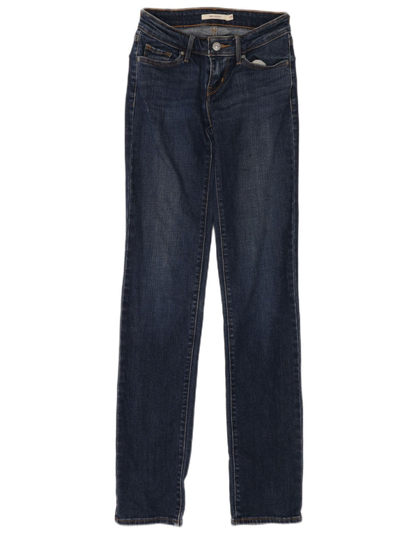 Женские прямые джинсы Levi's 714 W23 L33 синие, хлопок