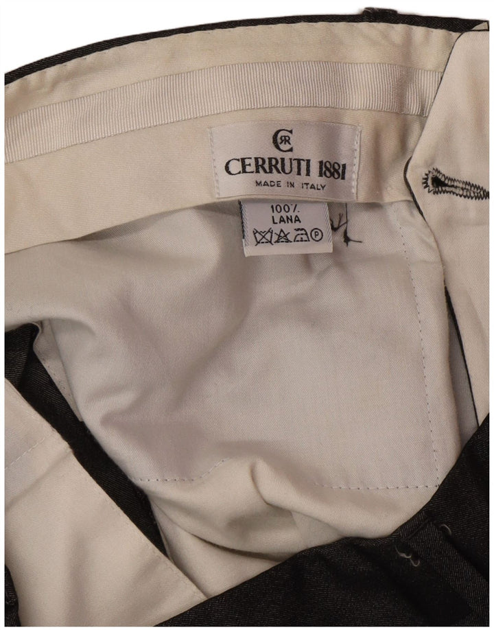 CERRUTI 1881 Мужские костюмные брюки IT 50 Большие W32 L30 Серые Классические