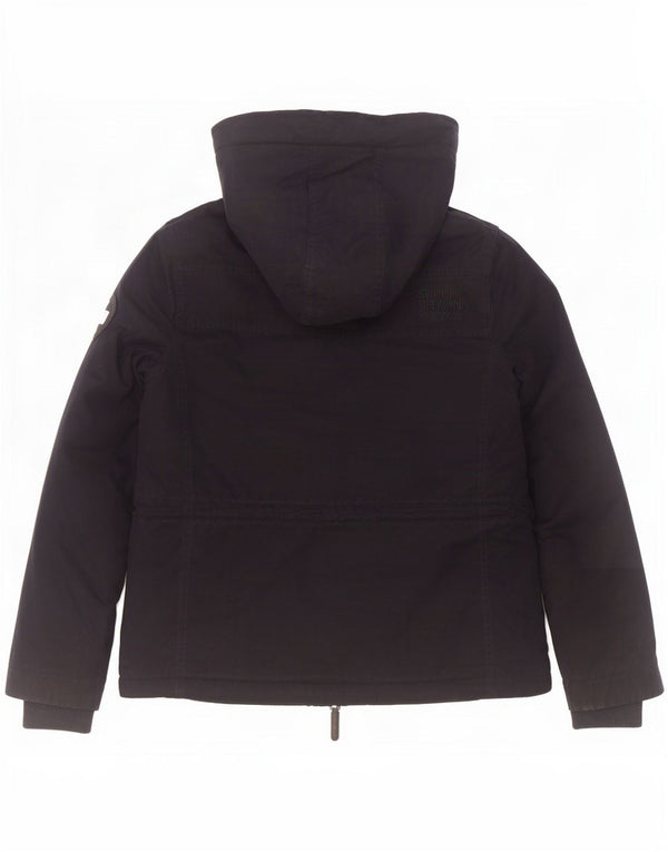 Женская ветровка с капюшоном Superdry Windparka UK 14, средний темно-синий