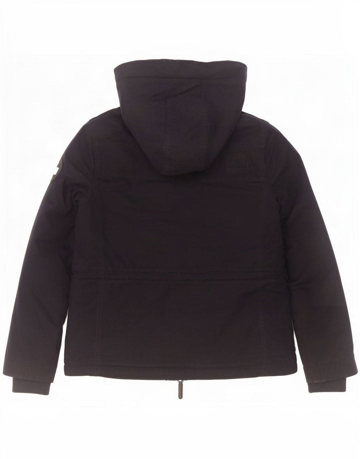 Женская ветровка с капюшоном Superdry Windparka UK 14, средний темно-синий
