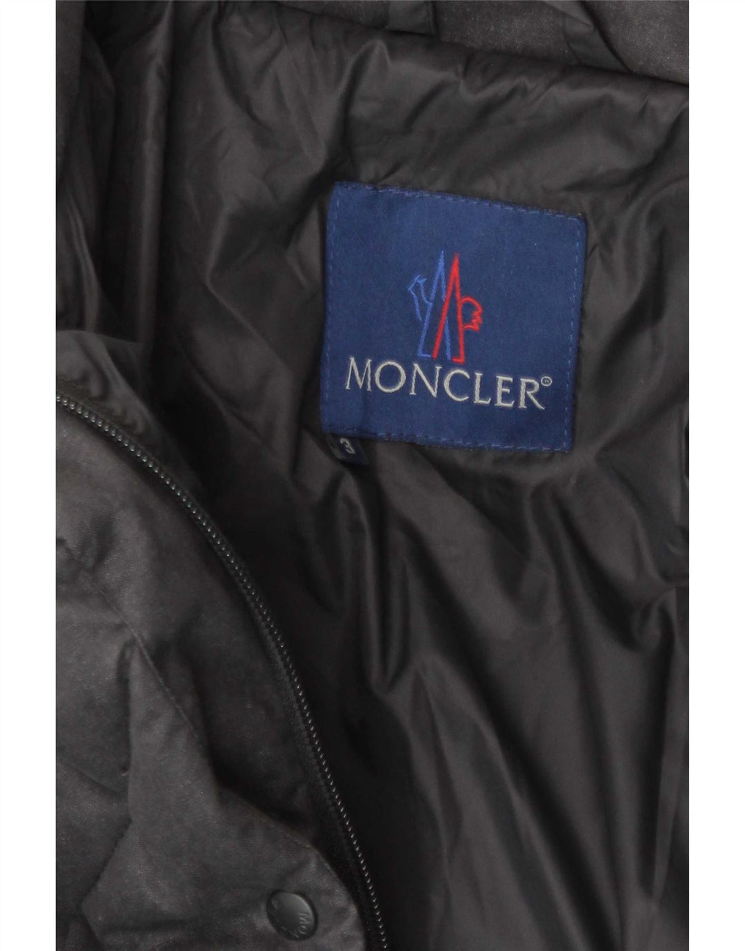 Женское длинное стеганое пальто Moncler, размер 3, средний серый хлопок