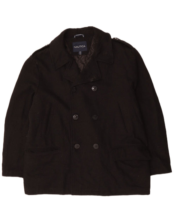 Мужское бушлат NAUTICA UK 44 2XL, черный, шерсть