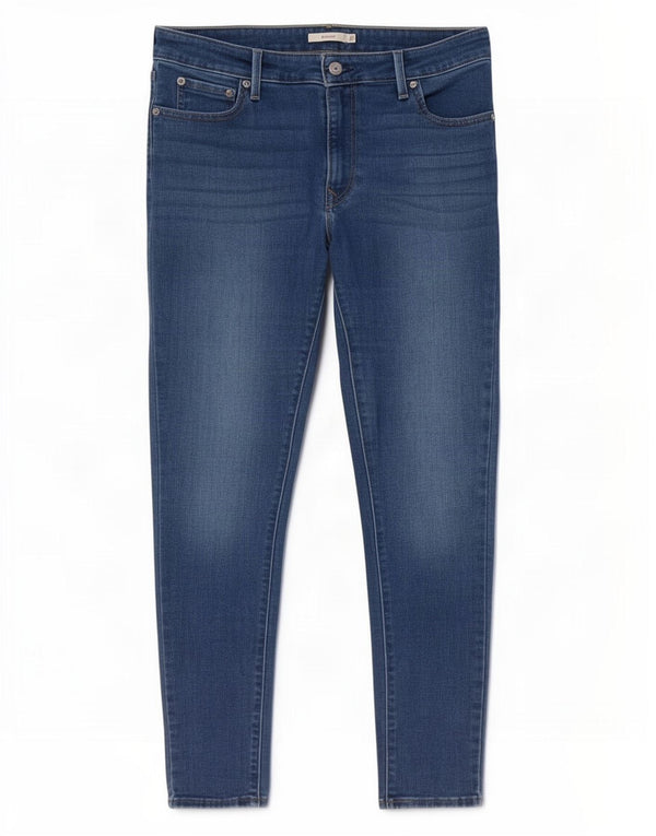 Женские джинсы скинни Levi's 711 W32 L28 синие, хлопок