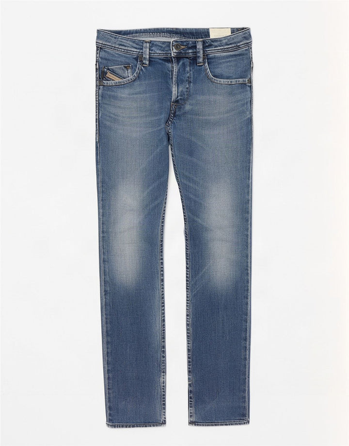 Мужские прямые джинсы Diesel Darron Slim W30 L32, синий хлопок